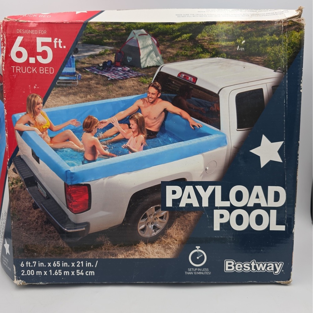 Bestway Pool Truck Bed Pool Payload Pool 6.5' Ft Summer Fun! Park Fill & Chill